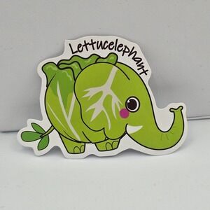 Lettuce Elephant Sticker